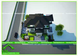 Thiết kế biệt thự 2 tầng sang trọng, đẳng cấp, mang phong cách cổ điển hiện đại